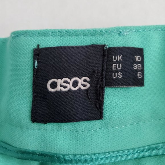 Asos High Rise Soft Tailored Bermuda Shorts, US 6 - Picture 5 of 8